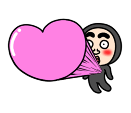 Middle-aged man with wearing tights 2 sticker #3769305