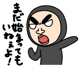 Middle-aged man with wearing tights 2 sticker #3769312