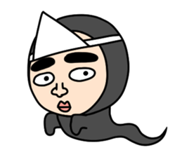 Middle-aged man with wearing tights 2 sticker #3769320