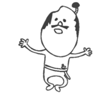 The Samurai is made of rice. sticker #3769968