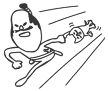 The Samurai is made of rice. sticker #3769974