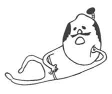 The Samurai is made of rice. sticker #3769985