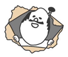 The Samurai is made of rice. sticker #3769990