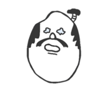 The Samurai is made of rice. sticker #3769996