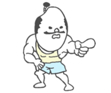 The Samurai is made of rice. sticker #3770002