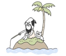 The Samurai is made of rice. sticker #3770004