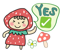 Ichigo Chan and friend.(Eng) sticker #3770154