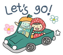 Ichigo Chan and friend.(Eng) sticker #3770185