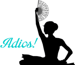 Ballet silhouette sticker sticker #3770272