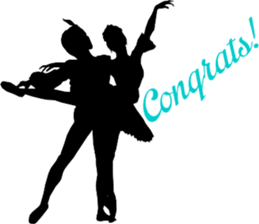 Ballet silhouette sticker sticker #3770286