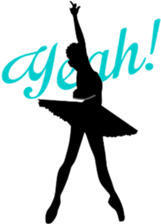 Ballet silhouette sticker sticker #3770287