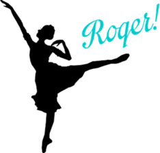 Ballet silhouette sticker sticker #3770305