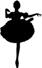 Ballet silhouette sticker sticker #3770307