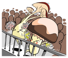 mushroom friends sticker #3771081