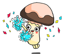 mushroom friends sticker #3771093