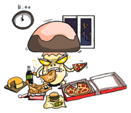 mushroom friends sticker #3771097