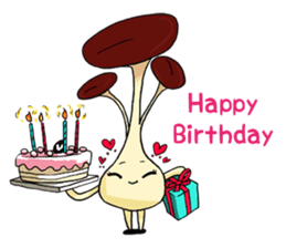 mushroom friends sticker #3771109