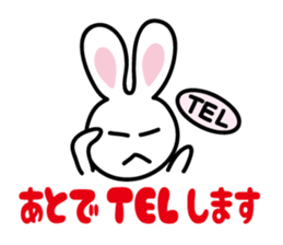 White rabbit  Sticker sticker #3771179