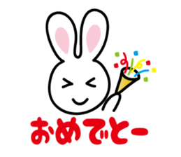 White rabbit  Sticker sticker #3771180