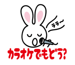 White rabbit  Sticker sticker #3771183
