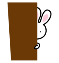White rabbit  Sticker sticker #3771187