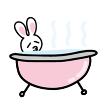 White rabbit  Sticker sticker #3771190