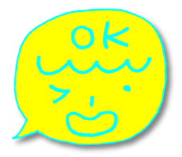 Yellow facial tag sticker #3771988