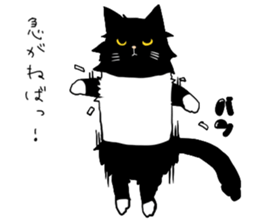 Stylish Cute Black and White Cats sticker #3772409