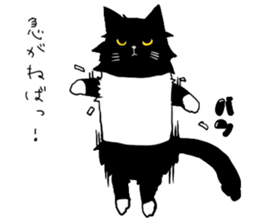 Stylish Cute Black and White Cats sticker #3772409