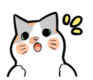 Stylish Cute Black and White Cats sticker #3772439