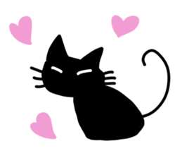 Cat striped and black sticker #3773111