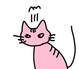 Cat striped and black sticker #3773121