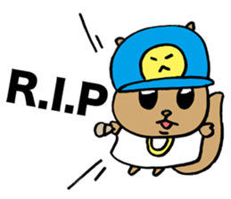 Squirrel Hip Hop Raging sticker #3774172