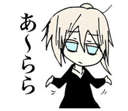 Melancholy girl who suffers emptily sticker #3774302