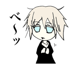 Melancholy girl who suffers emptily sticker #3774306