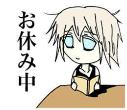 Melancholy girl who suffers emptily sticker #3774319