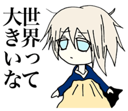 Melancholy girl who suffers emptily sticker #3774320