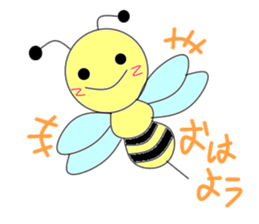 Circle bee sticker #3775087