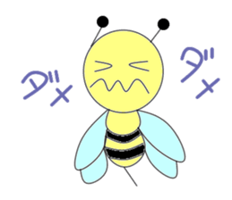 Circle bee sticker #3775092