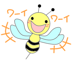 Circle bee sticker #3775093