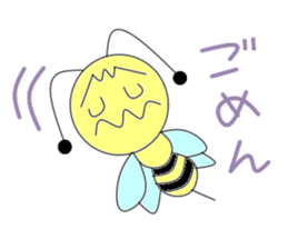 Circle bee sticker #3775097