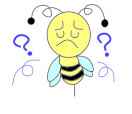 Circle bee sticker #3775098