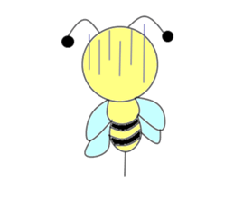 Circle bee sticker #3775102