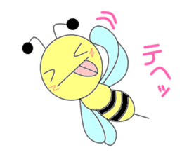 Circle bee sticker #3775104