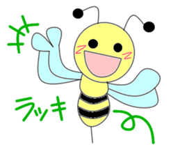 Circle bee sticker #3775105