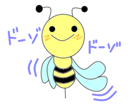 Circle bee sticker #3775106