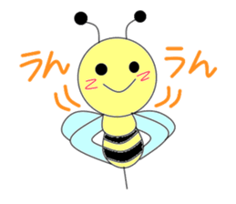 Circle bee sticker #3775107