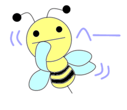 Circle bee sticker #3775112