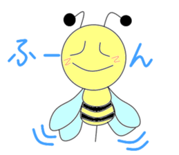 Circle bee sticker #3775113