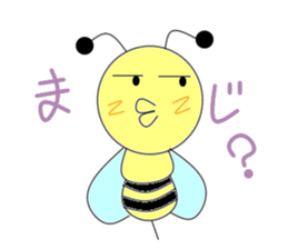 Circle bee sticker #3775116